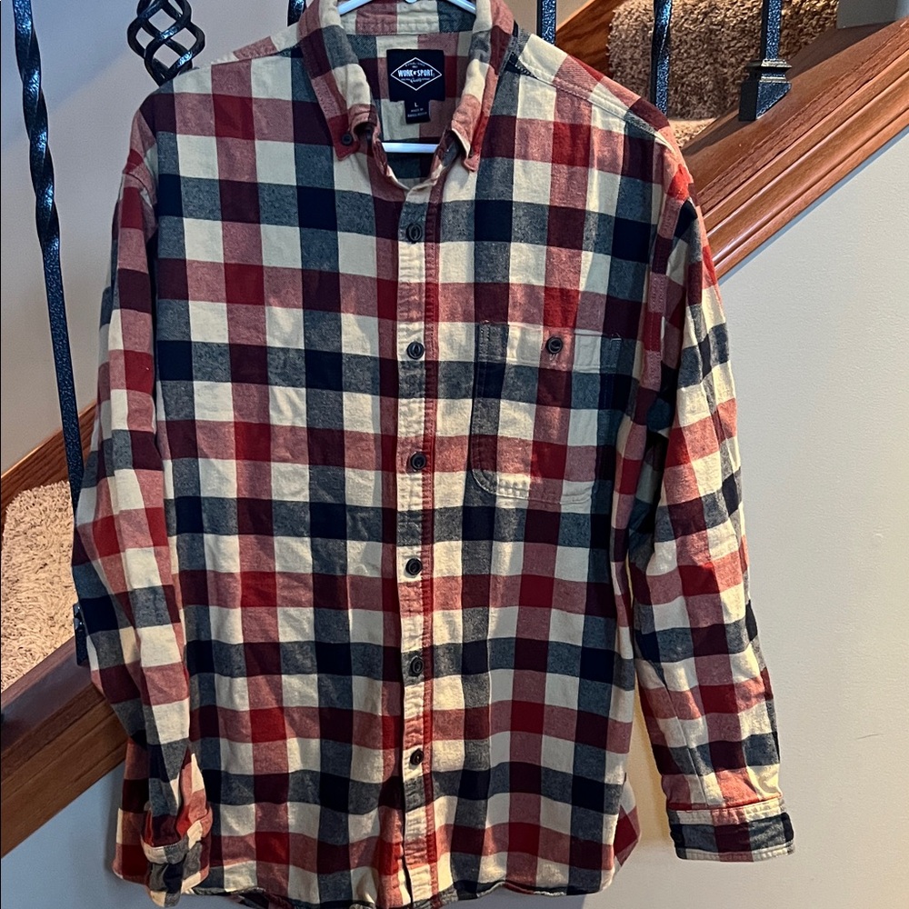 Plaid flannel  Button-Up Shirt